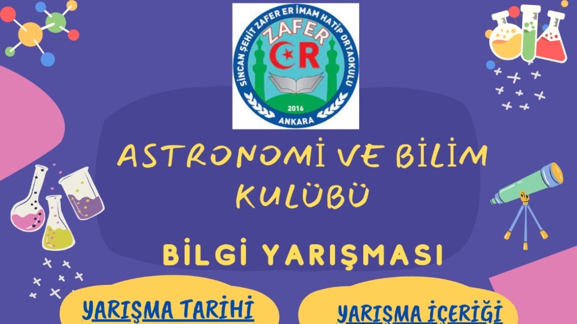 Astronomi ve Bilgi Kulübü Bilgi Yarışmamıza Katılımınızı Bekliyoruz